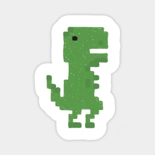 Hand-drawn Pixel Tyrannosaurus Rex Sticker